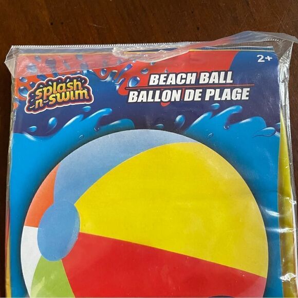 Splash n Swim Blue Multicolor Beach Ball NIB - Picture 3 of 4
